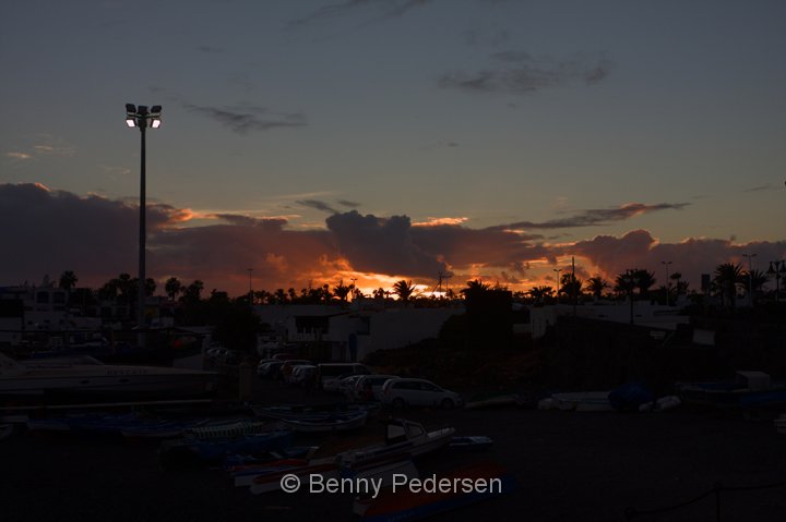 aften.jpg - Aften ved havnen i Playa Blanca